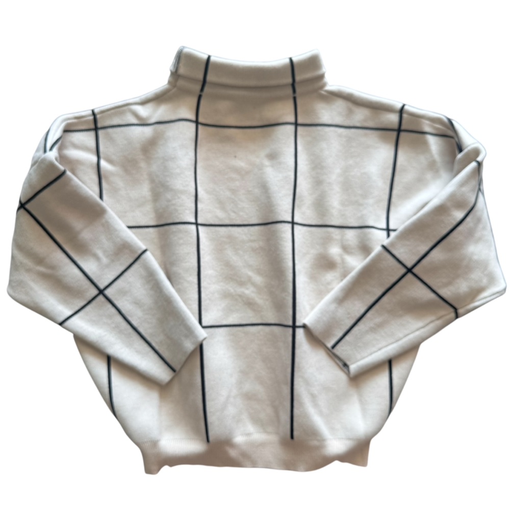 Chicwish Cream and Black Wool Sweater, Soft, Turtleneck, Size Small, Neutral - Picture 2 of 6